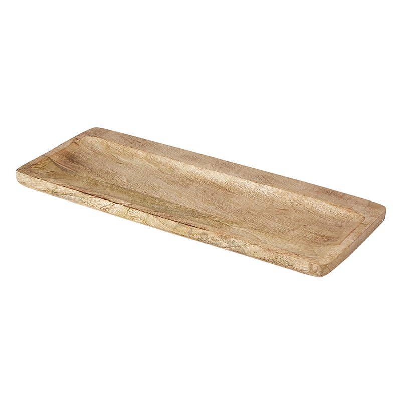 Large Wooden Rectangular Tray - Jo’s Vintage Werks