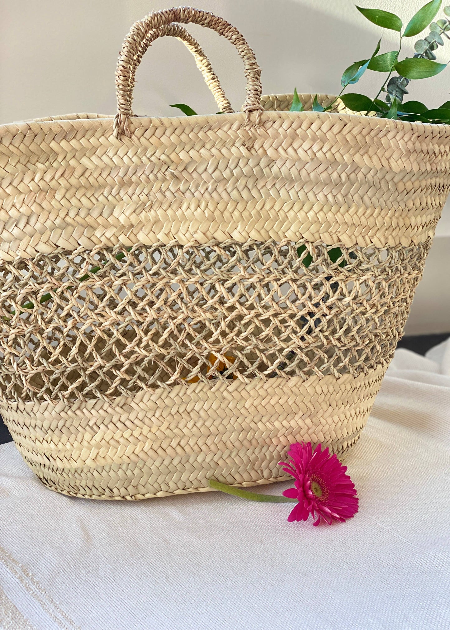 Straw Beach Basket Band Lace - Jo’s Vintage Werks
