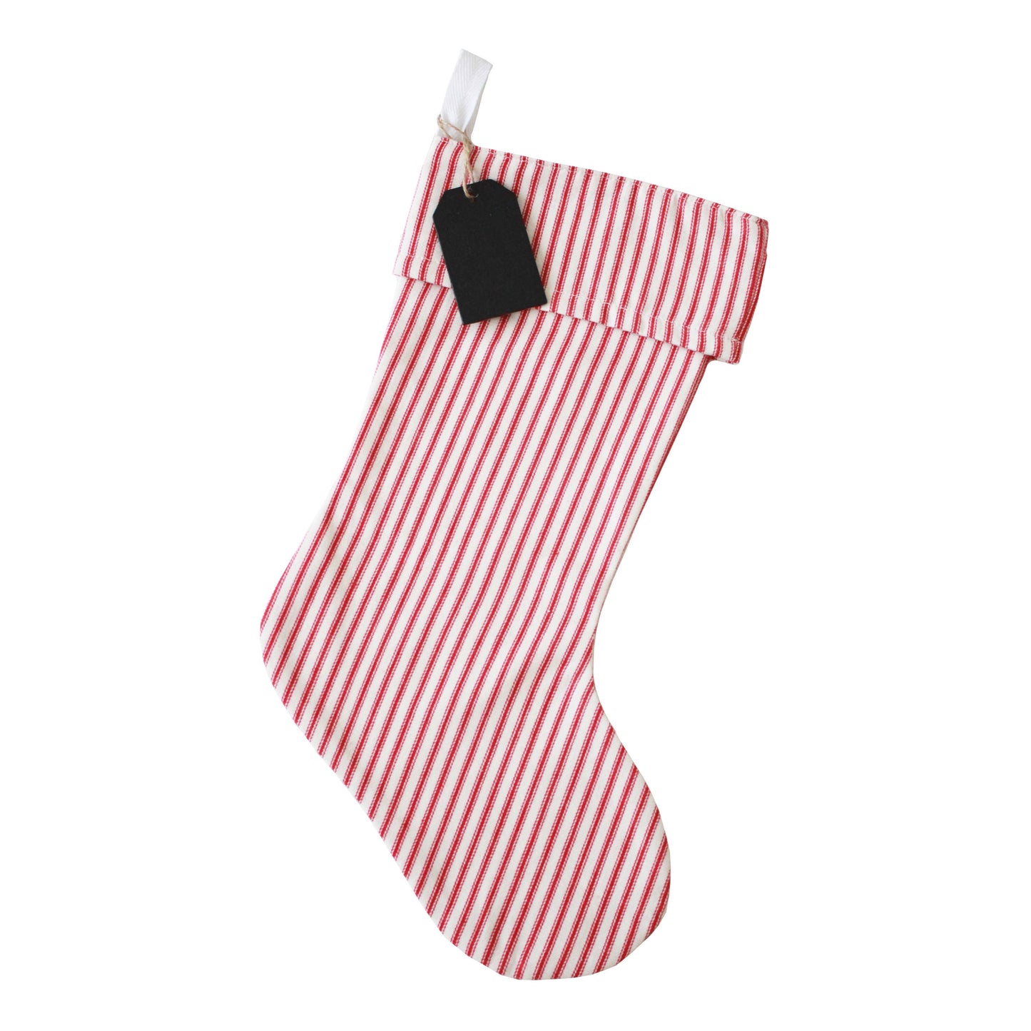 Porter Lane Home - Red Ticking Christmas Stocking - Jo’s Vintage Werks