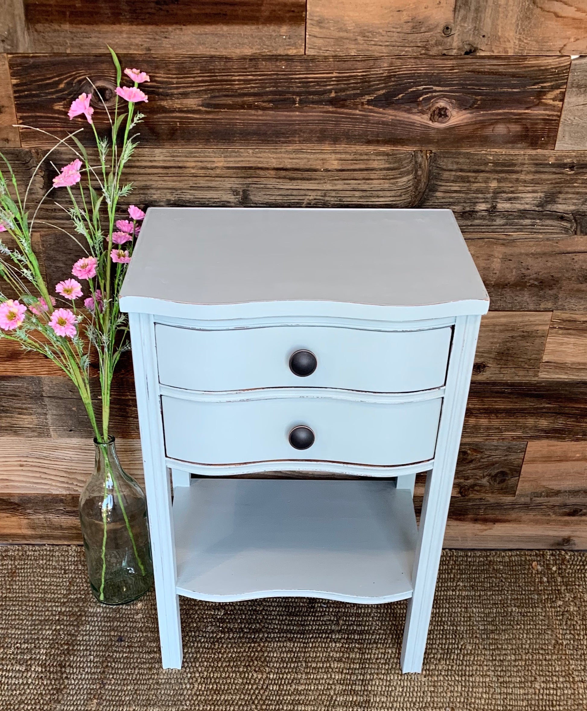 Vintage Side table with 2 Drawers - Jo’s Vintage Werks