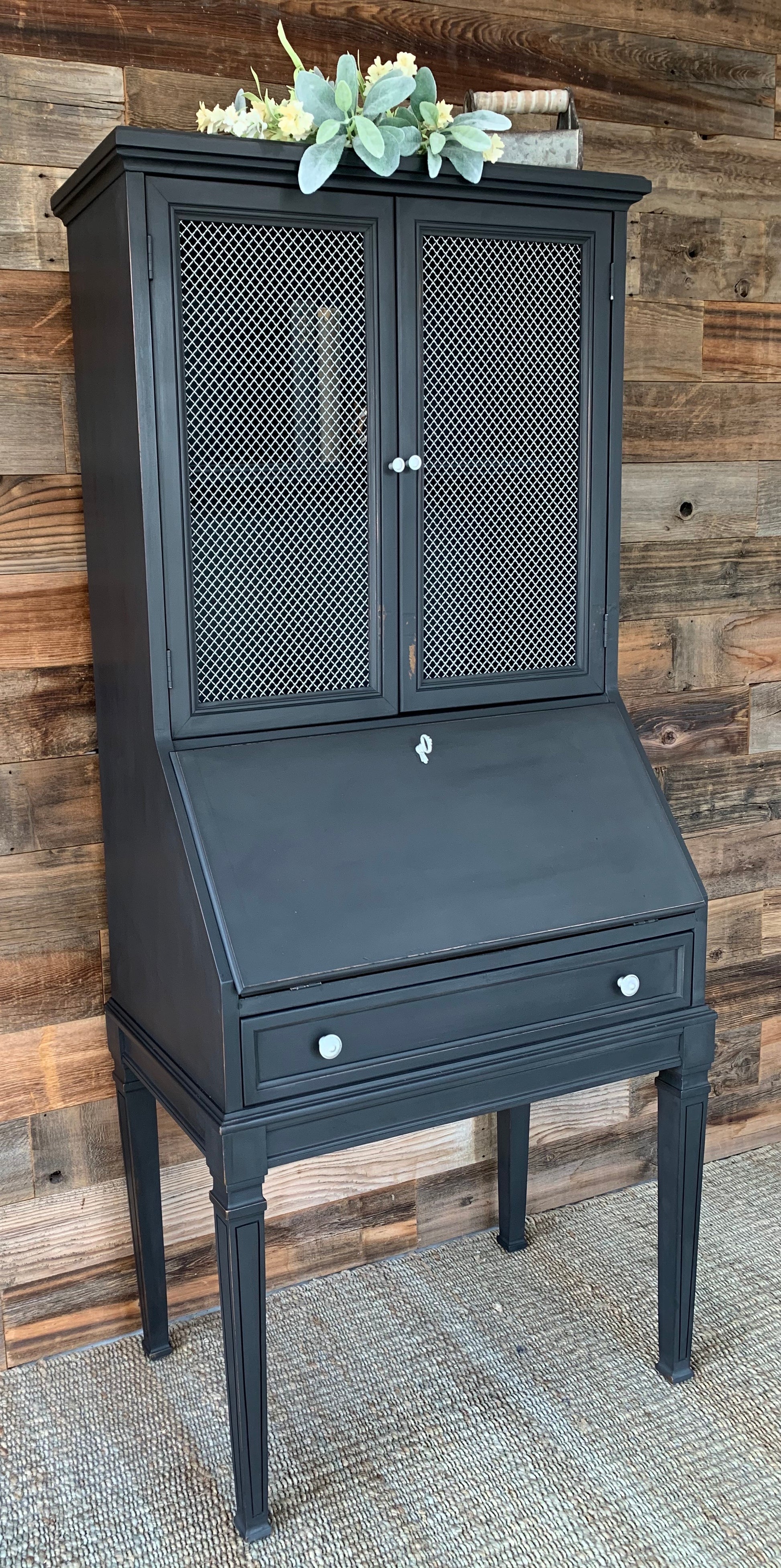 Vintage Secretary Desk with Cabinet - Jo’s Vintage Werks