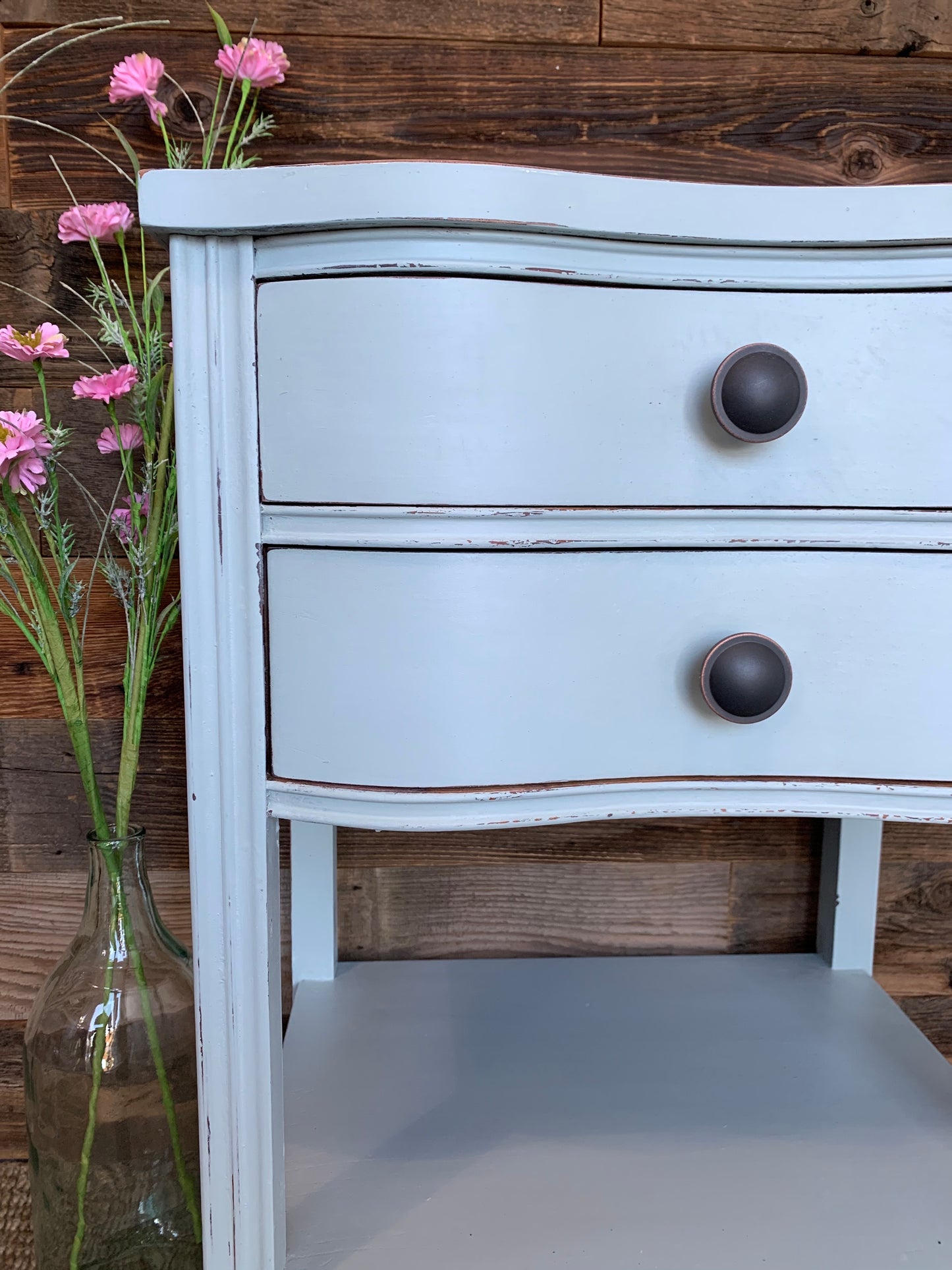 Vintage Side table with 2 Drawers - Jo’s Vintage Werks