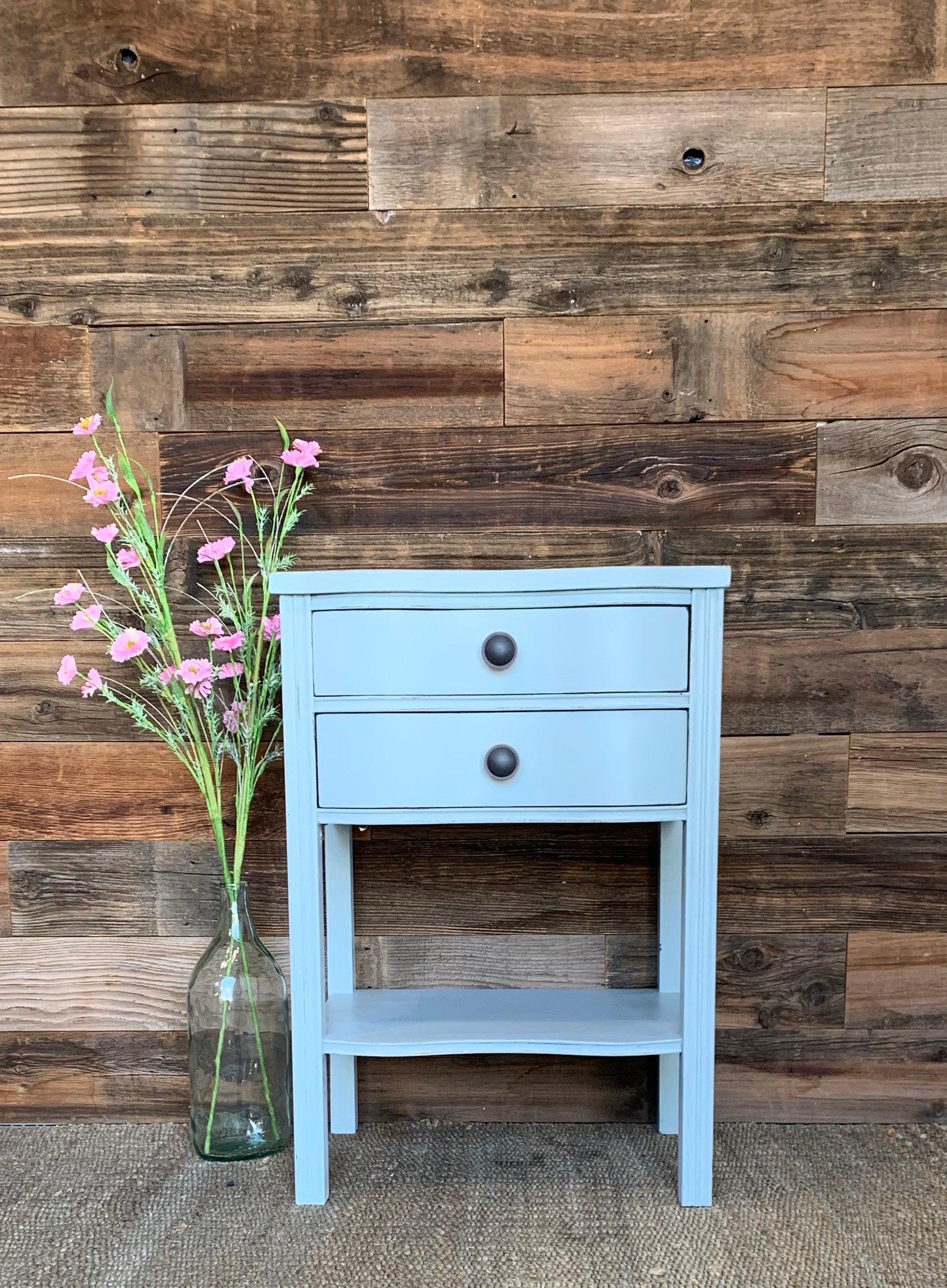 Vintage Side table with 2 Drawers - Jo’s Vintage Werks