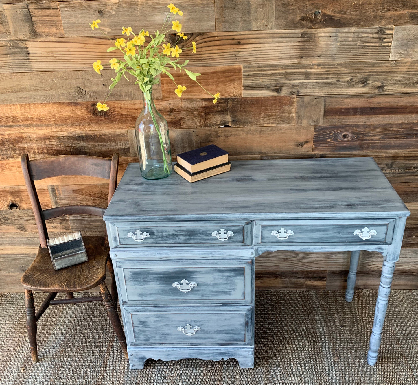 Vintage Desk with 4 Drawes - Jo’s Vintage Werks