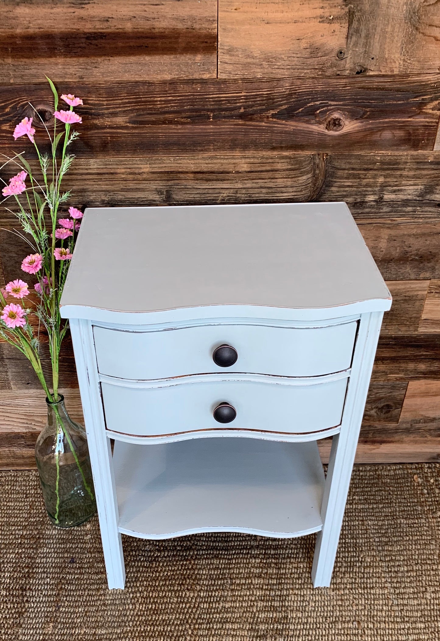 Vintage Side table with 2 Drawers - Jo’s Vintage Werks
