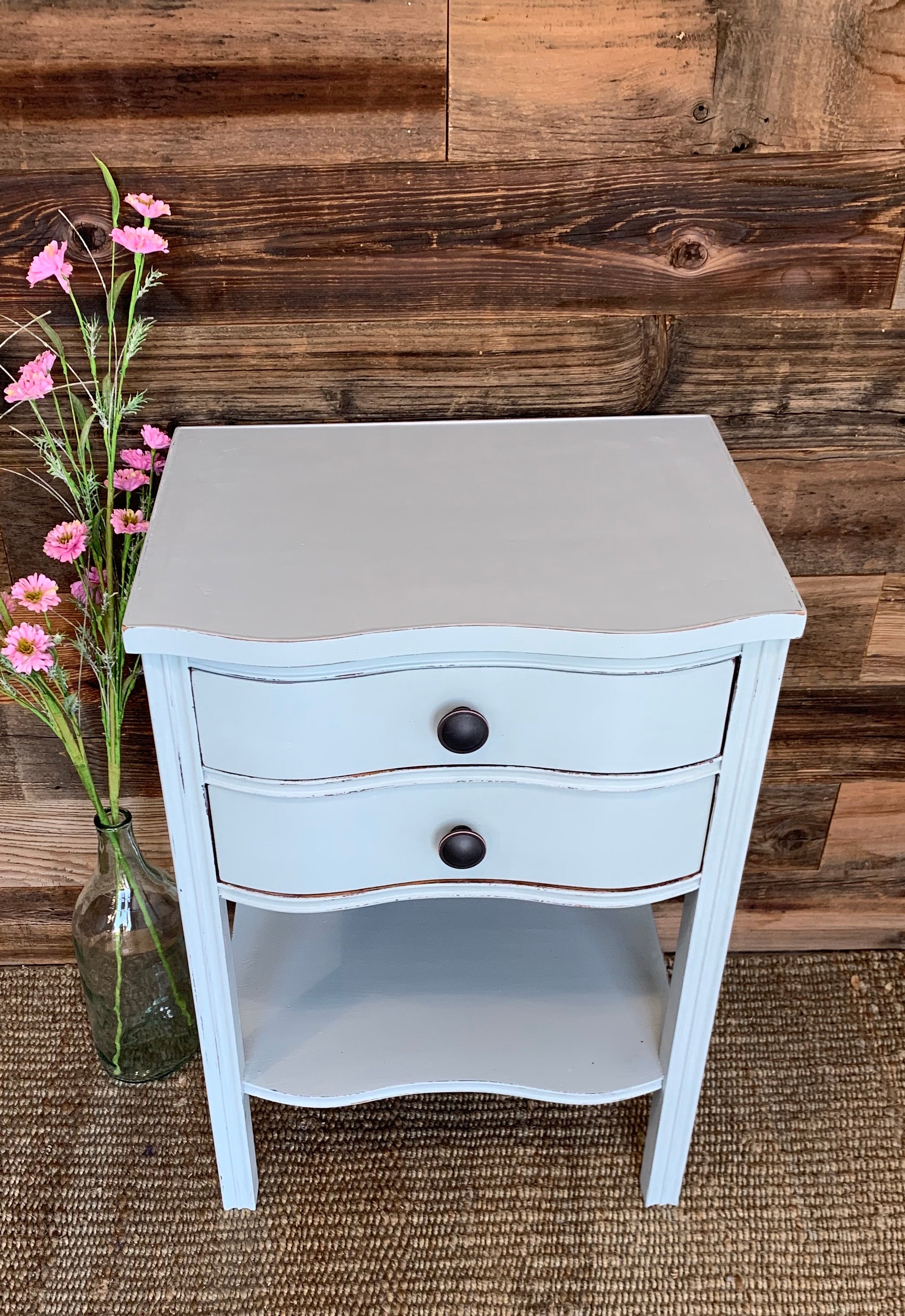 Vintage Side table with 2 Drawers - Jo’s Vintage Werks