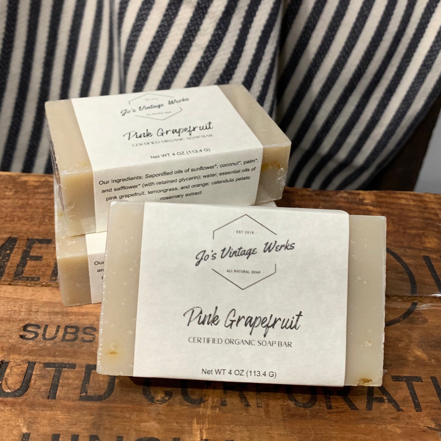Pink Grapefruit Soap Bar - Jo’s Vintage Werks