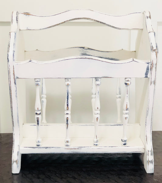 Farmhouse Magazine and Newspaper Rack - Jo’s Vintage Werks