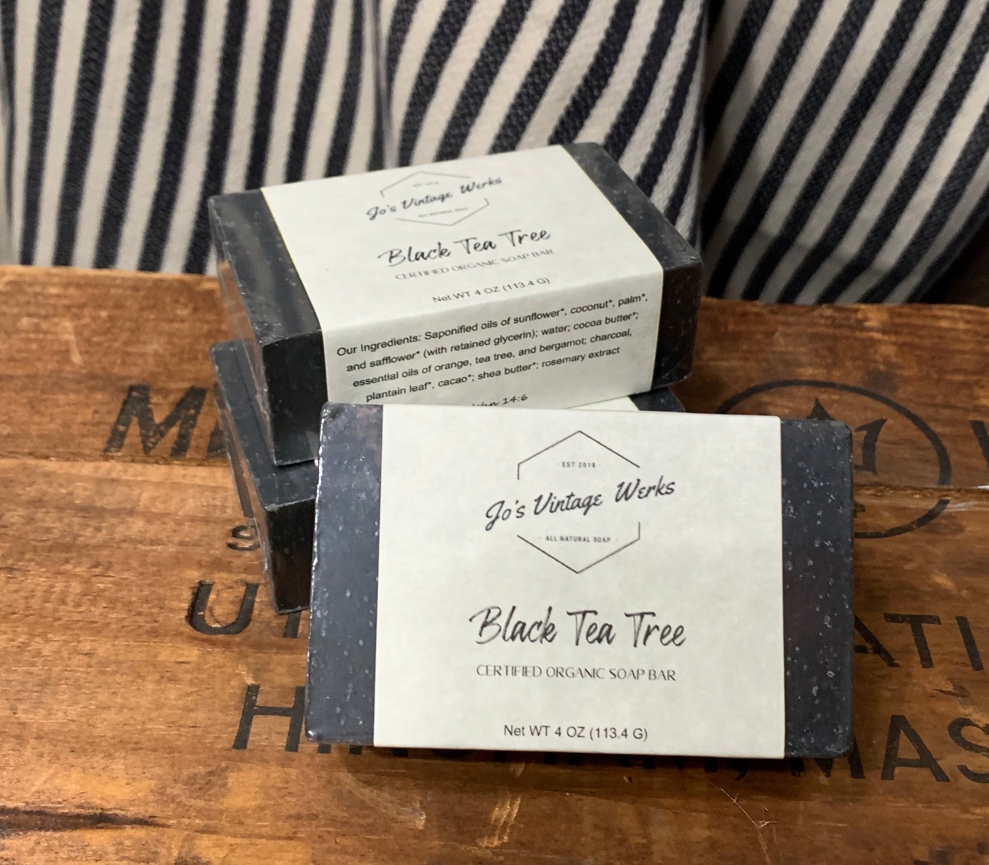 Black Tea Tree Soap Bar - Jo’s Vintage Werks