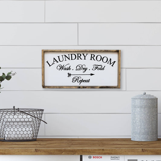 Laundry Room Wood Sign - Jo’s Vintage Werks