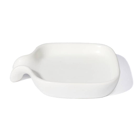 White Drip Ceramic Soap Dish - Jo’s Vintage Werks