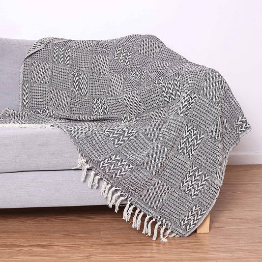 Patterned Cotton Throw Blanket - 50 x 70 - Style Options - Jo’s Vintage Werks