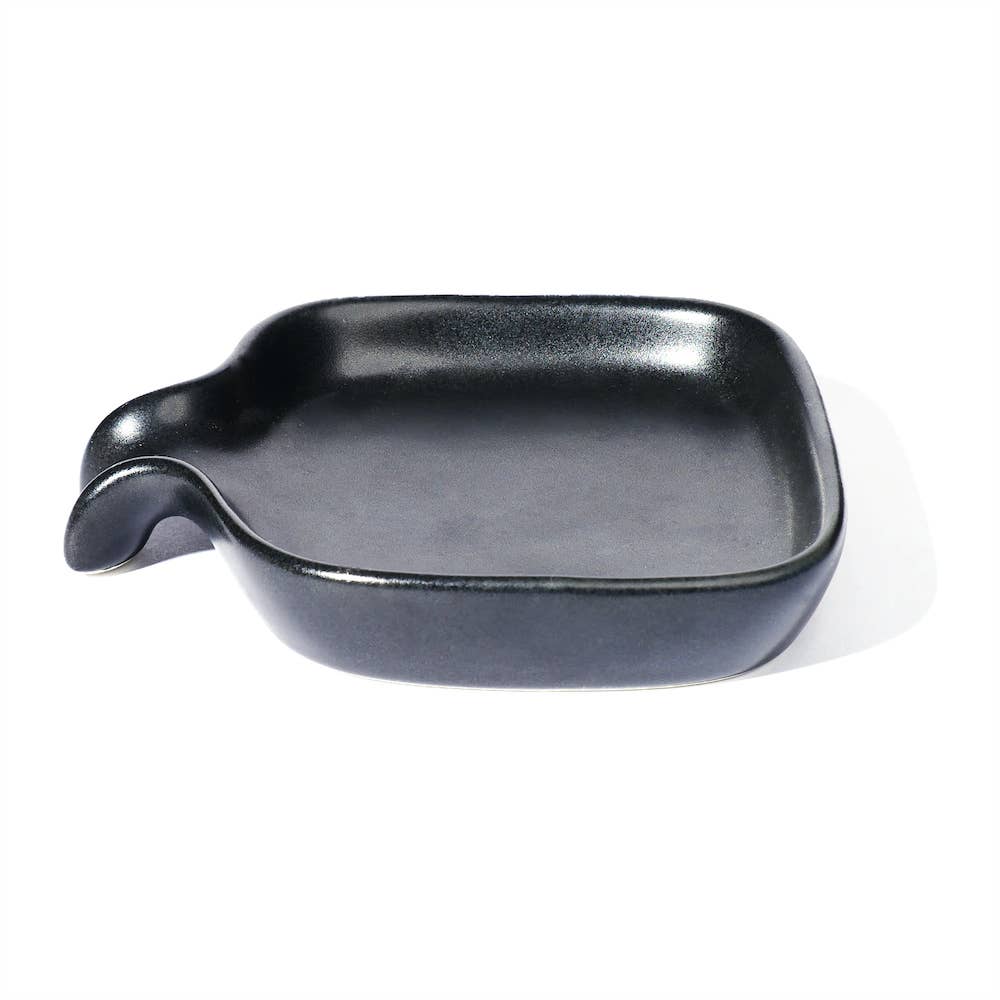 Black Drip Ceramic Soap Dish - Jo’s Vintage Werks