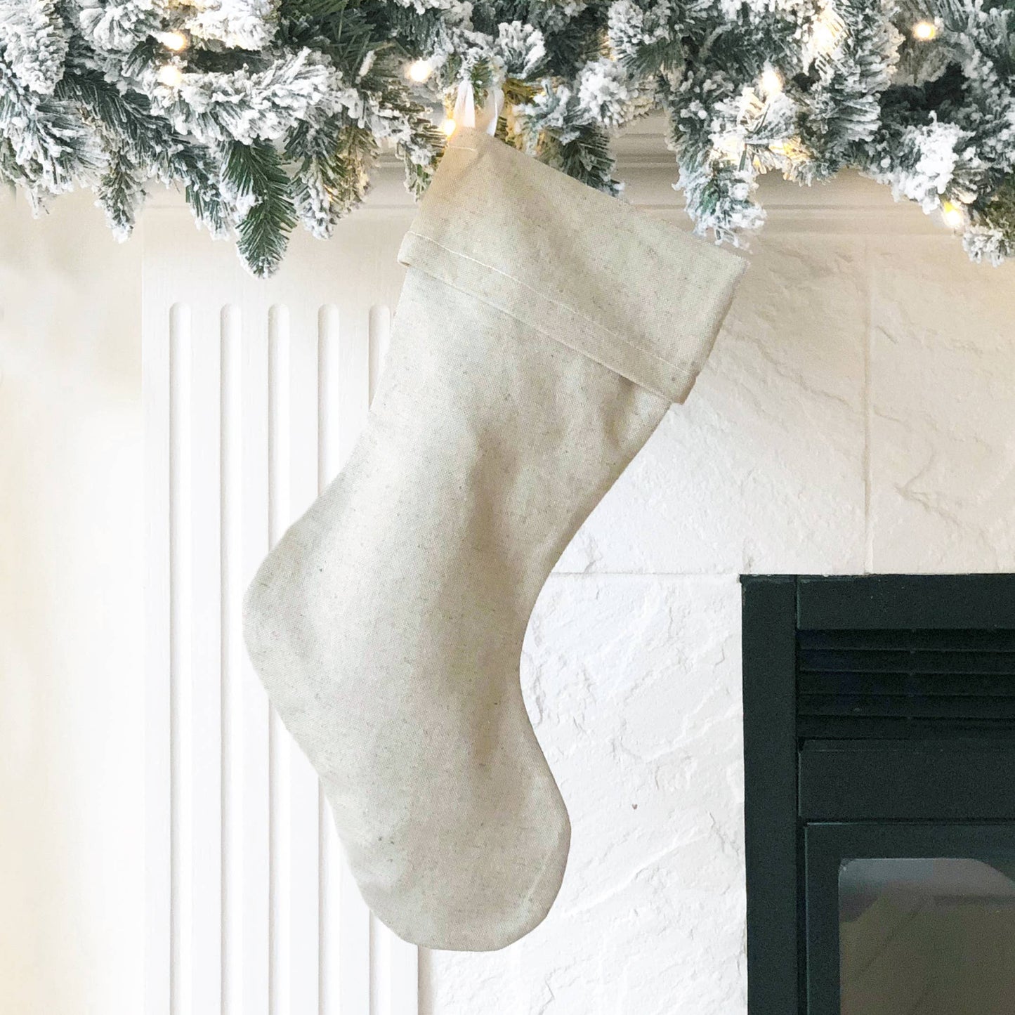 Porter Lane Home - Natural Linen Christmas Stocking - Jo’s Vintage Werks