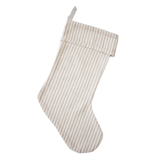 Porter Lane Home - Beige Ticking Christmas Stocking - Jo’s Vintage Werks