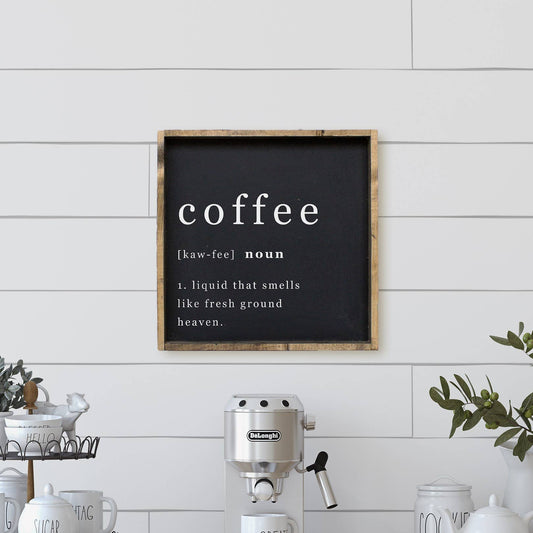 Coffee Noun Wood Sign - Jo’s Vintage Werks