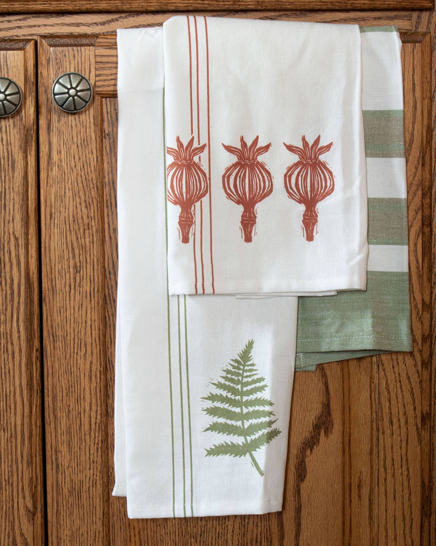 Set of 3 Asher Stripe Tea Towels - Jo’s Vintage Werks