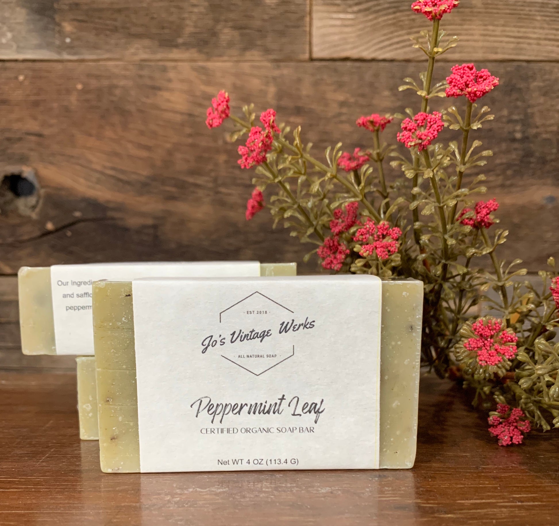 Peppermint Leaf Soap Bar - Jo’s Vintage Werks