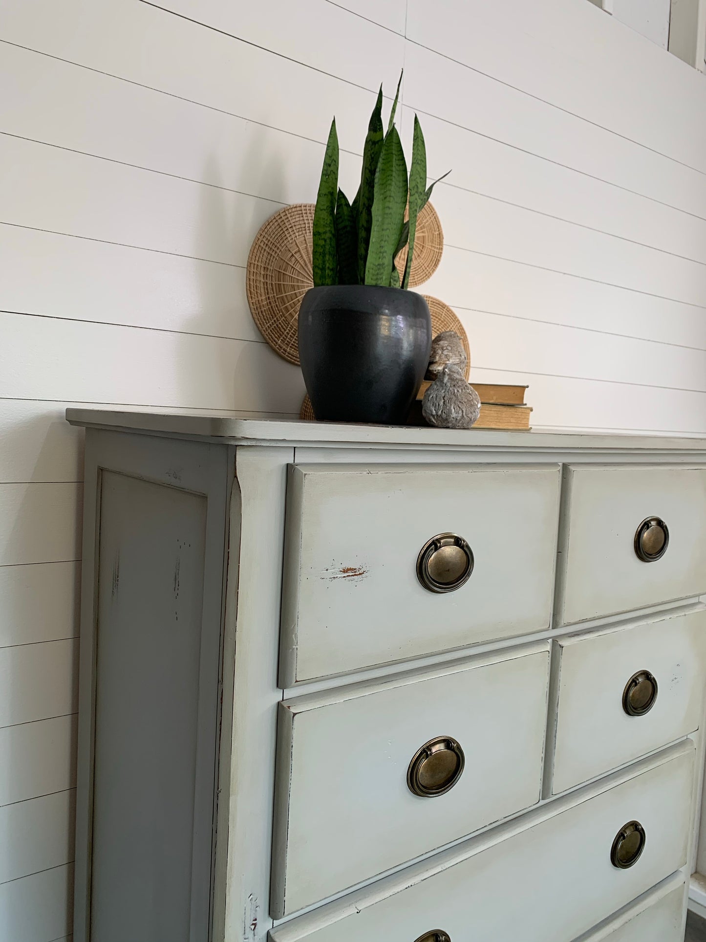 Vintage Wood Dresser with 5 Drawers - Jo’s Vintage Werks