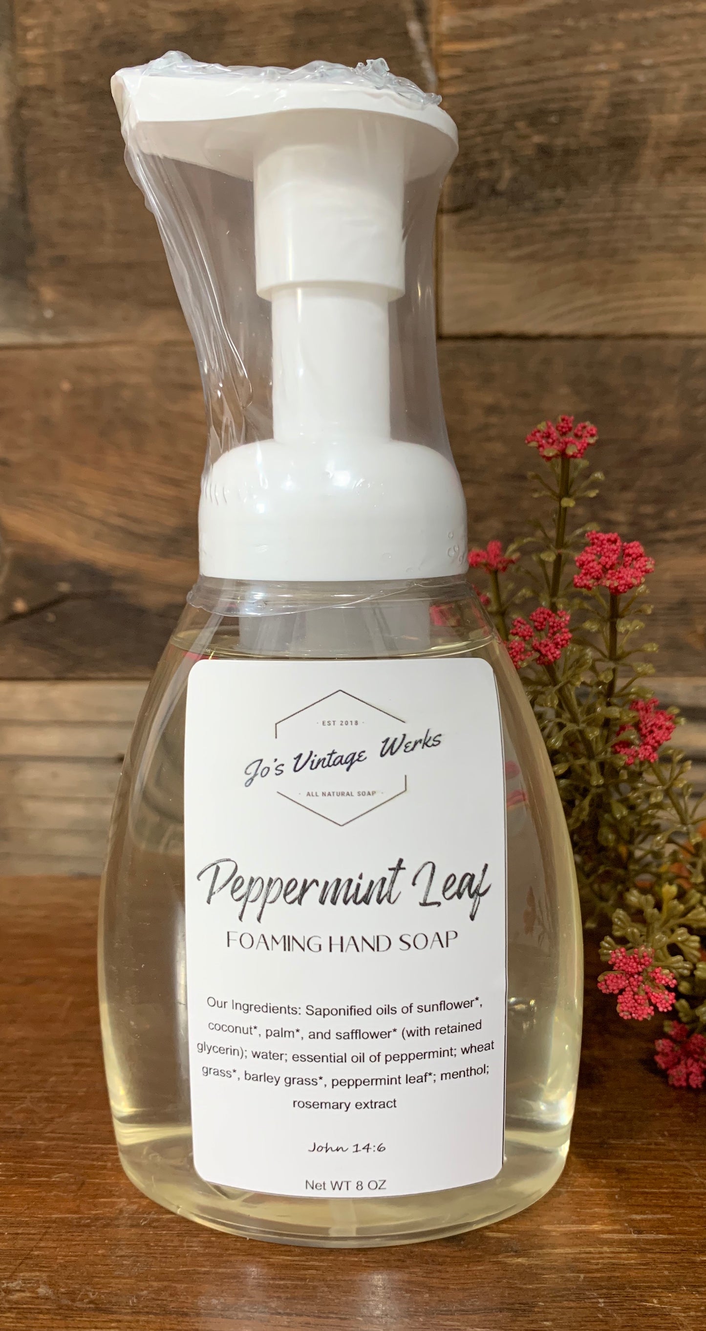 Peppermint Leaf Foaming Hand Soap - Jo’s Vintage Werks