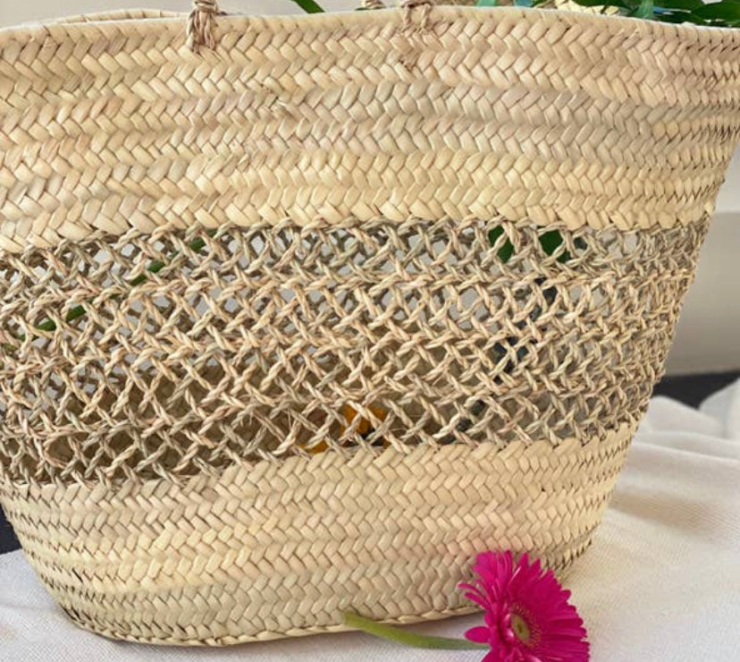 Straw Beach Basket Band Lace - Jo’s Vintage Werks