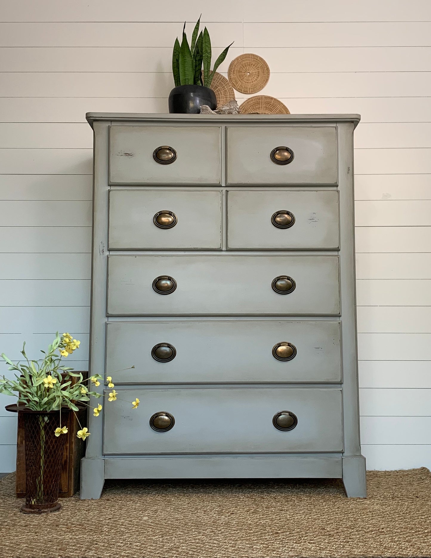 Vintage Wood Dresser with 5 Drawers - Jo’s Vintage Werks