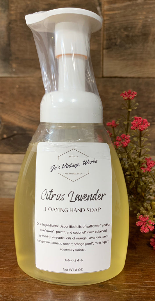 Citrus Lavender Foaming Hand Soap - Jo’s Vintage Werks