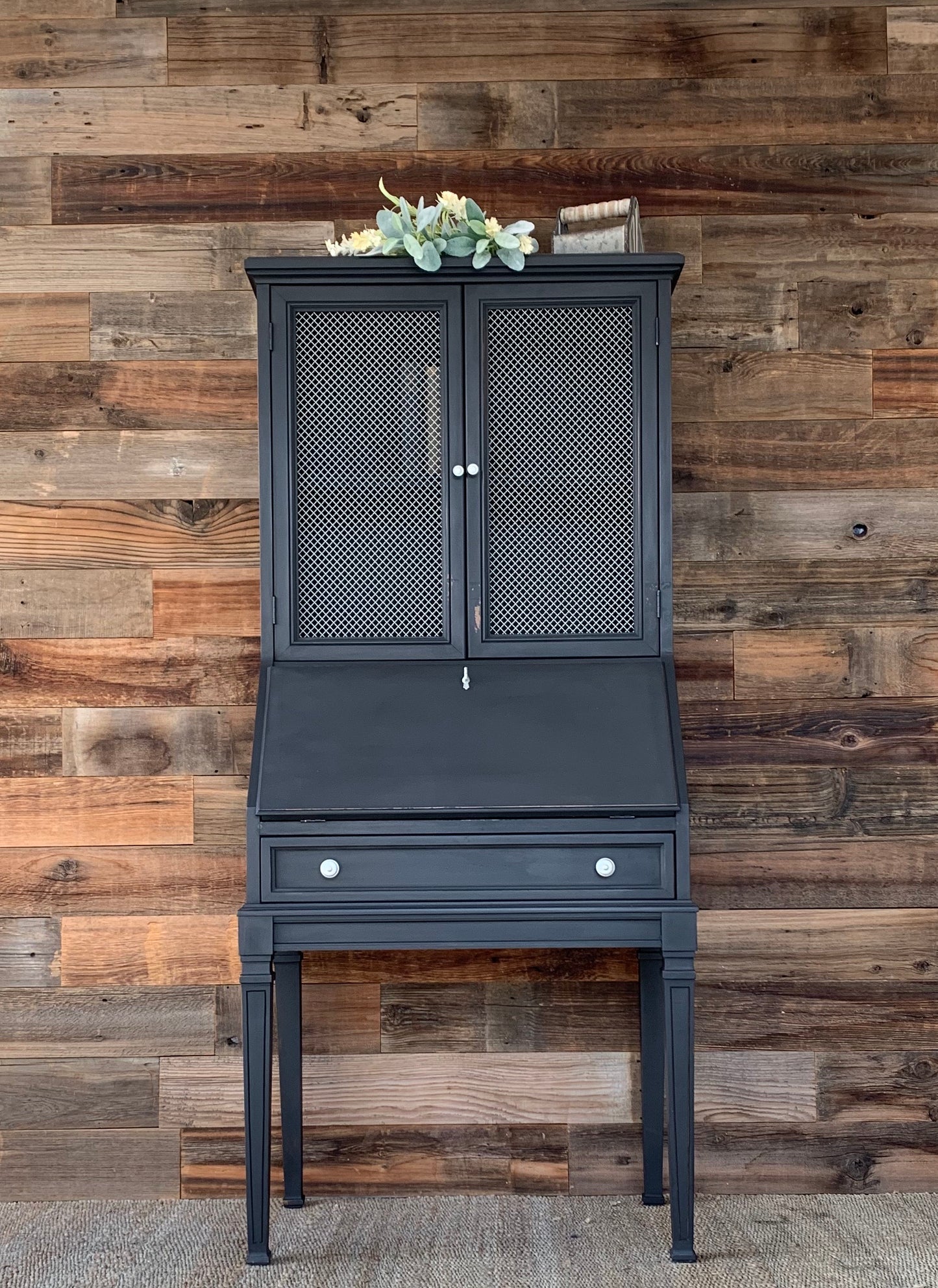 Vintage Secretary Desk with Cabinet - Jo’s Vintage Werks