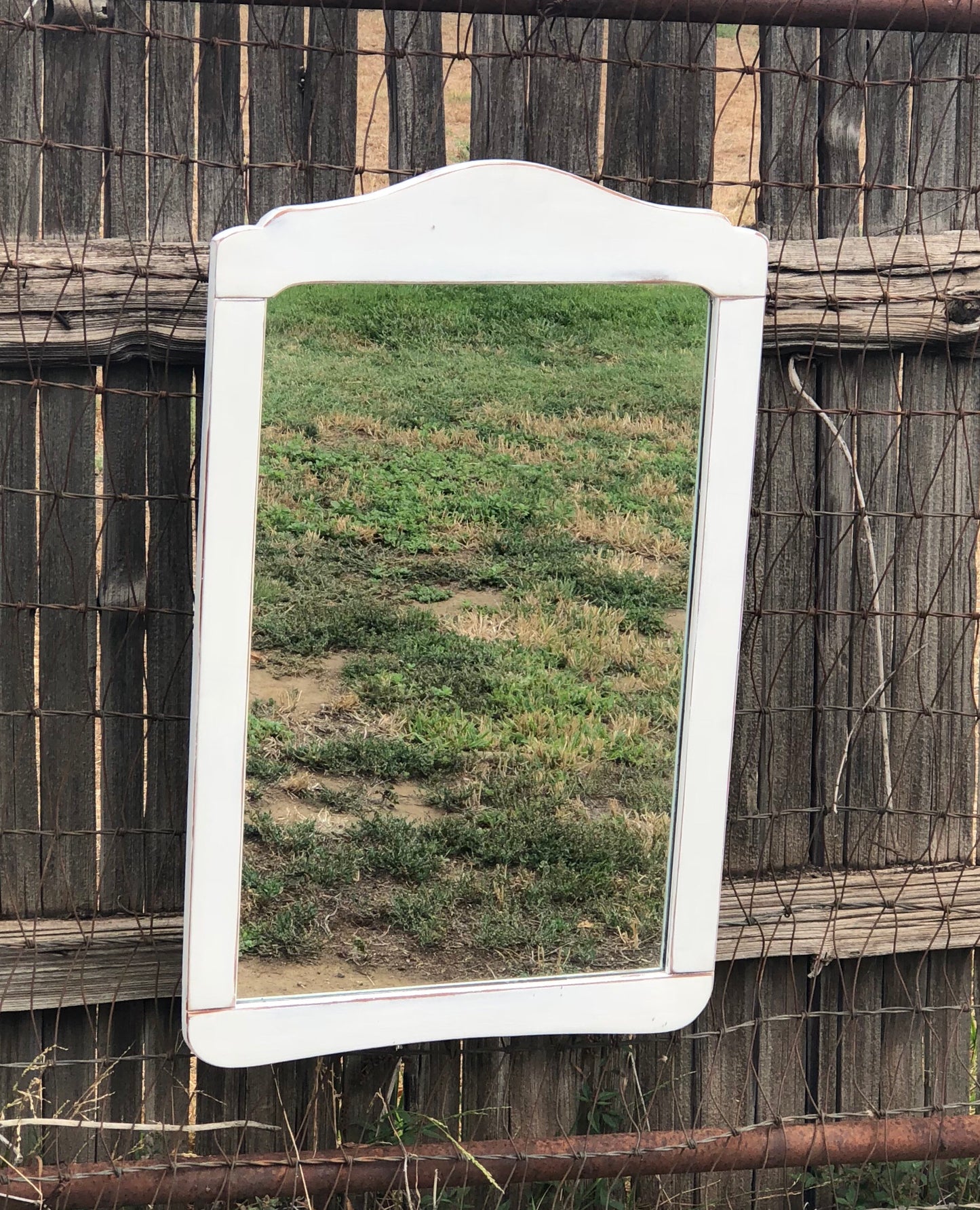 Vintage Wood Frame Mirror - Jo’s Vintage Werks