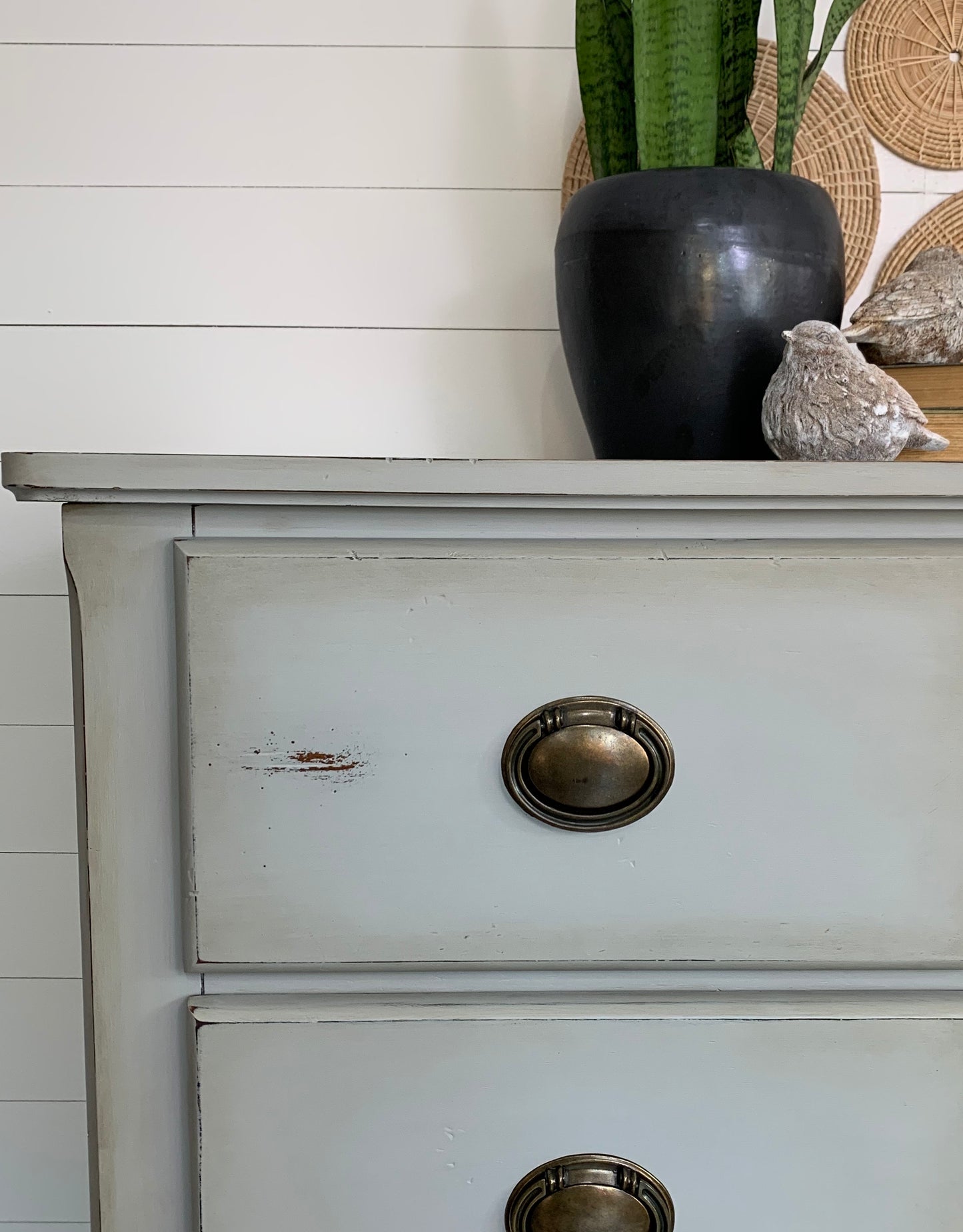 Vintage Wood Dresser with 5 Drawers - Jo’s Vintage Werks