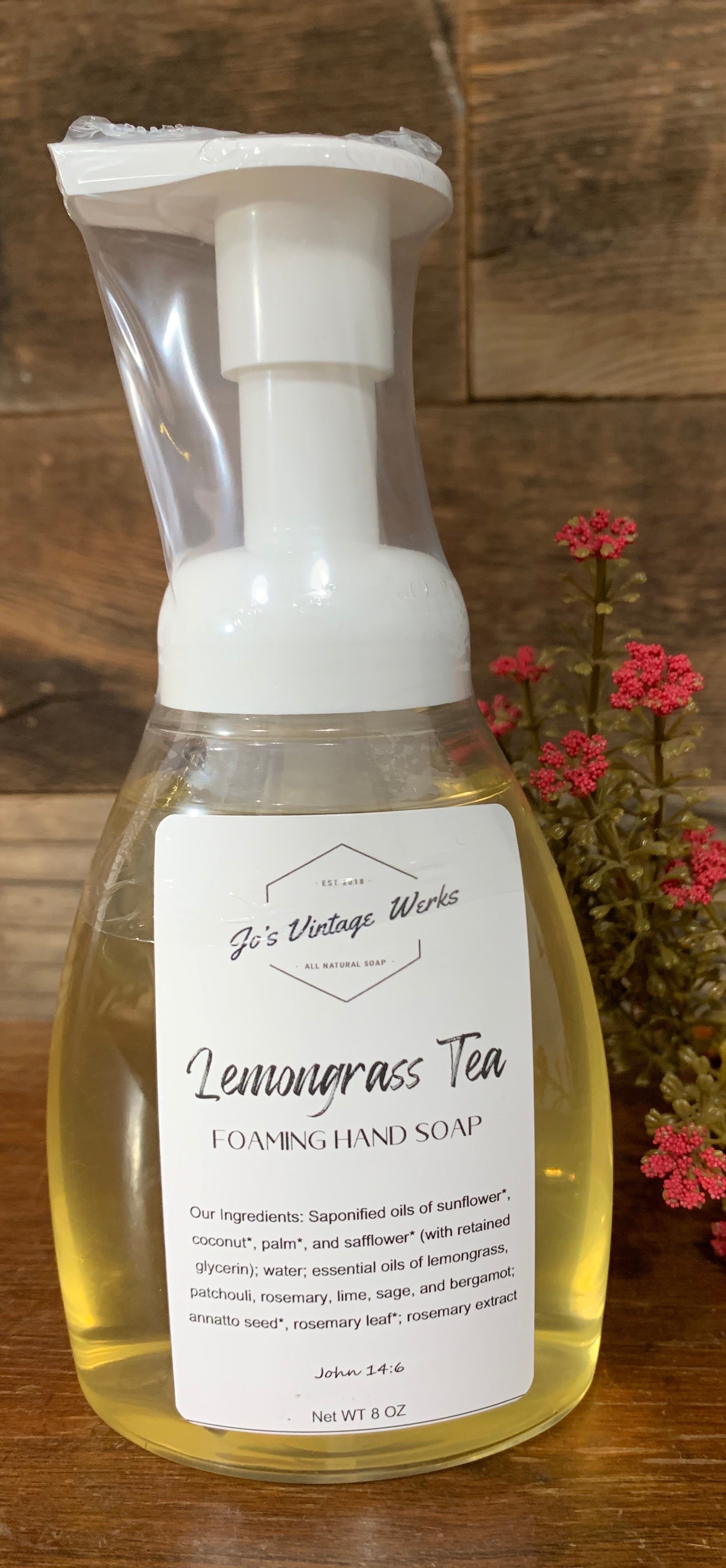 Lemongrass Tea Foaming Hand Soap - Jo’s Vintage Werks