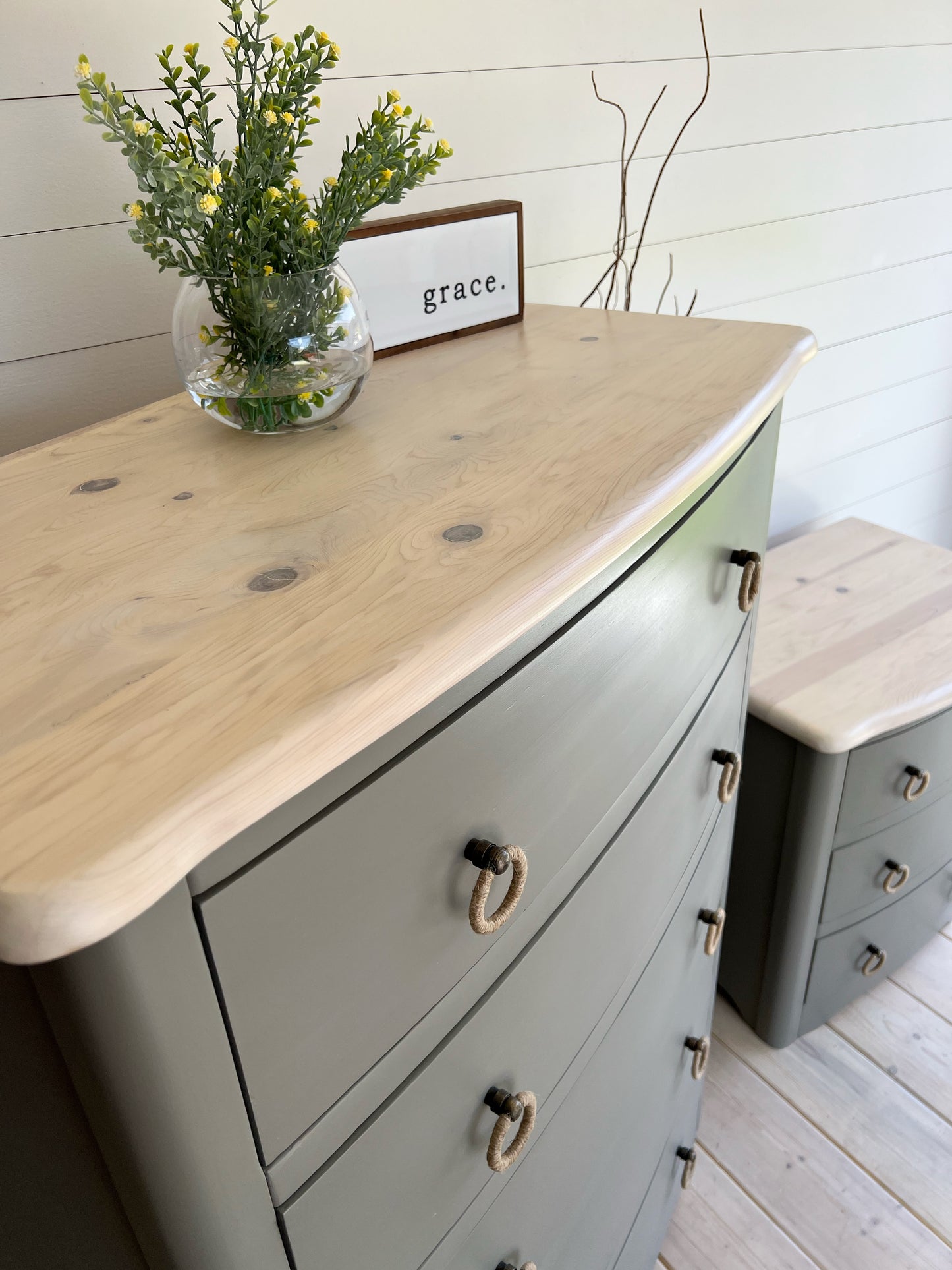 Pine Dresser & Nightstand Set - Jo’s Vintage Werks